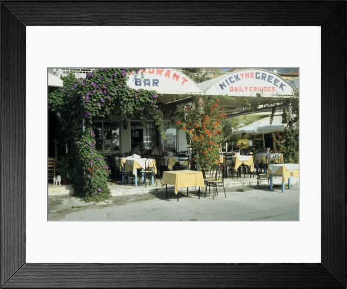 Framed Print : Taverna, Nidri, Levkas, Greece Framed Print : Taverna, Nidri, Levkas, Greece