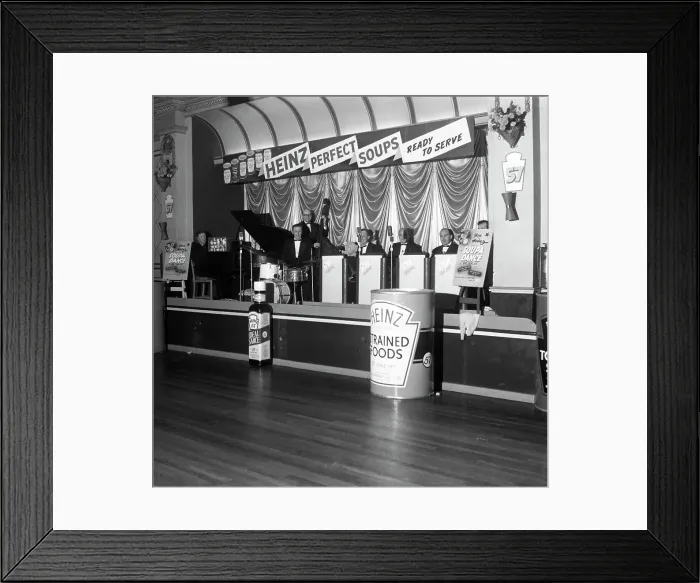 Framed Print : Soupa Dance, Heinz roadshow, Mexborough, South Yorkshire, 1964. Artist: Michael Walters Framed Print : Soupa Dance, Heinz roadshow, Mexborough, South Yorkshire, 1964. Artist: Michael Walters