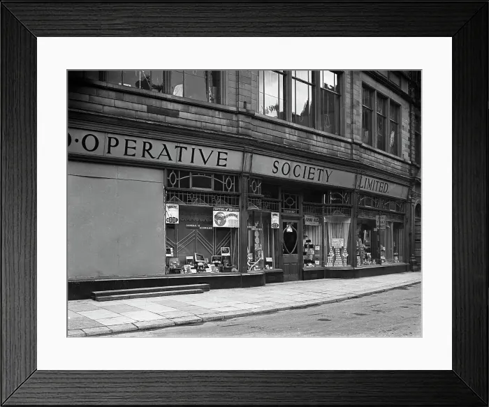 Framed Print : Barnsley Co-op, South Yorkshire, late 1950s. Artist: Michael Walters Framed Print : Barnsley Co-op, South Yorkshire, late 1950s. Artist: Michael Walters