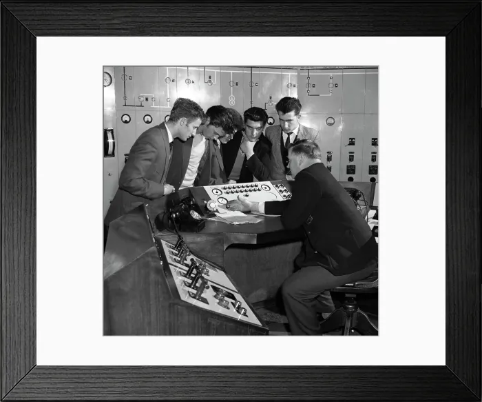 Framed Print : Students visiting Mexborough Power Station, South Yorkshire, 1960 Framed Print : Students visiting Mexborough Power Station, South Yorkshire, 1960