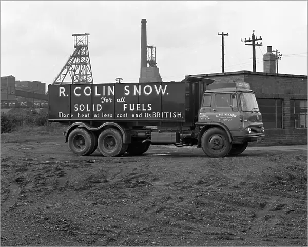R Colin Snow coal merchants wagon, Barnburgh Colliery, South Yorkshire, 1961. Artist