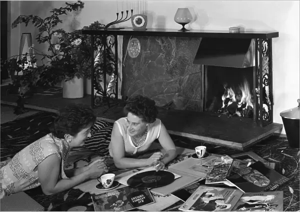 Photograph taken for a Baxi Fireplaces advertisment, 1961. Artist: Michael Walters
