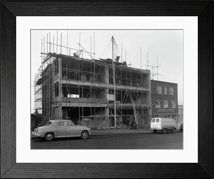 Framed Print : Retail regeneration in Rotherham, South Yorkshire, 1962. Artist: Michael Walters Framed Print : Retail regeneration in Rotherham, South Yorkshire, 1962. Artist: Michael Walters
