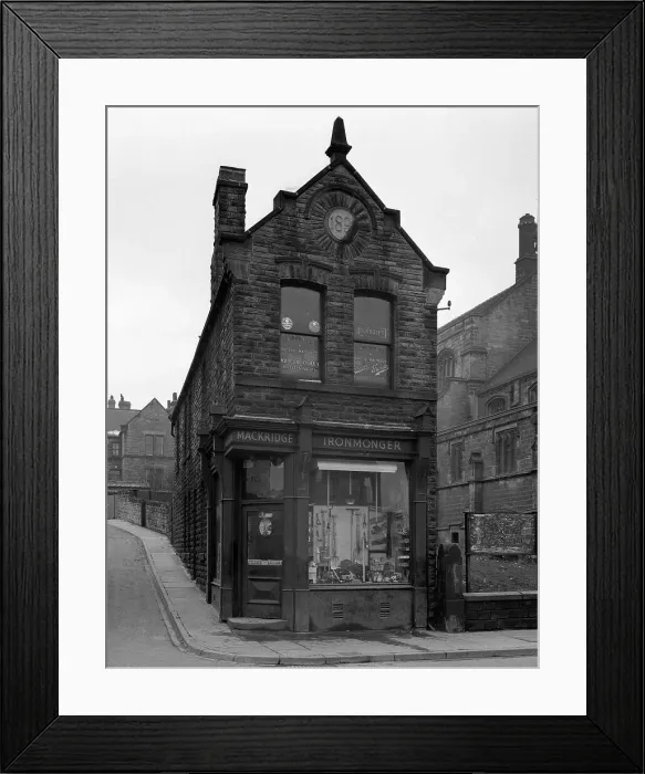 Framed Print : Makridge, a traditional ironmongers shop, Wombwell, near Barnsley, South, Yorkshire, 1962 Framed Print : Makridge, a traditional ironmongers shop, Wombwell, near Barnsley, South, Yorkshire, 1962