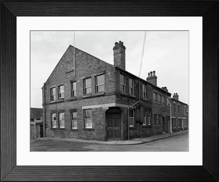 Framed Print : Row of offices, Mexborough, South Yorkshire, 1963. Artist: Michael Walters