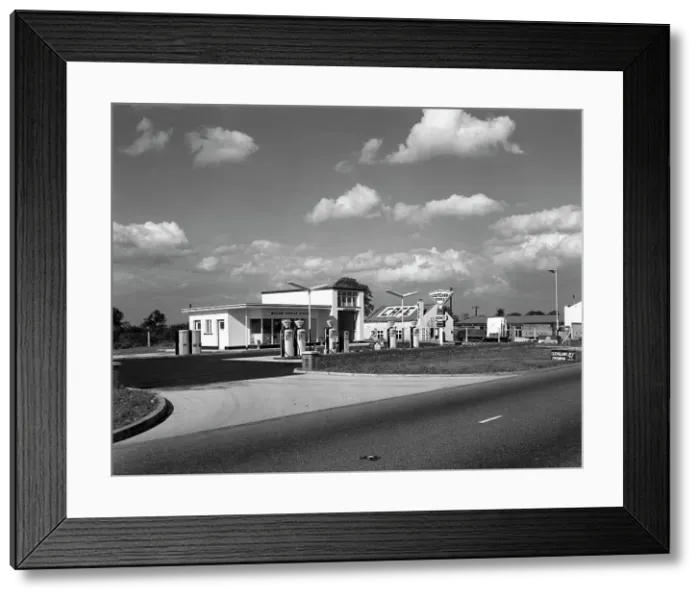 Framed Print : Cleveland Petrol Station, Marr, South Yorkshire, 1963. Artist: Michael Walters Framed Print : Cleveland Petrol Station, Marr, South Yorkshire, 1963. Artist: Michael Walters