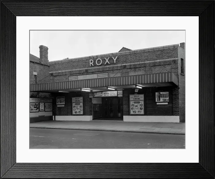 Framed Print : Roxy Cinema, Swinton, South Yorkshire, 1963. Artist: Michael Walters Framed Print : Roxy Cinema, Swinton, South Yorkshire, 1963. Artist: Michael Walters