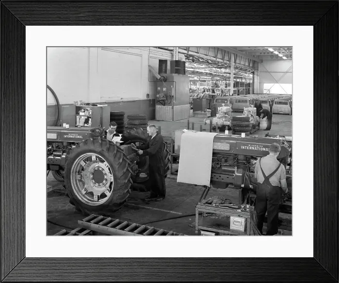 Framed Print : International Harvester tractor factory, Doncaster, South Yorkshire, 1966. Artist Framed Print : International Harvester tractor factory, Doncaster, South Yorkshire, 1966. Artist