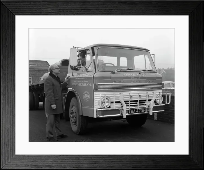 Framed Print : Ford D series lorry, 1967. Artist: Michael Walters Framed Print : Ford D series lorry, 1967. Artist: Michael Walters