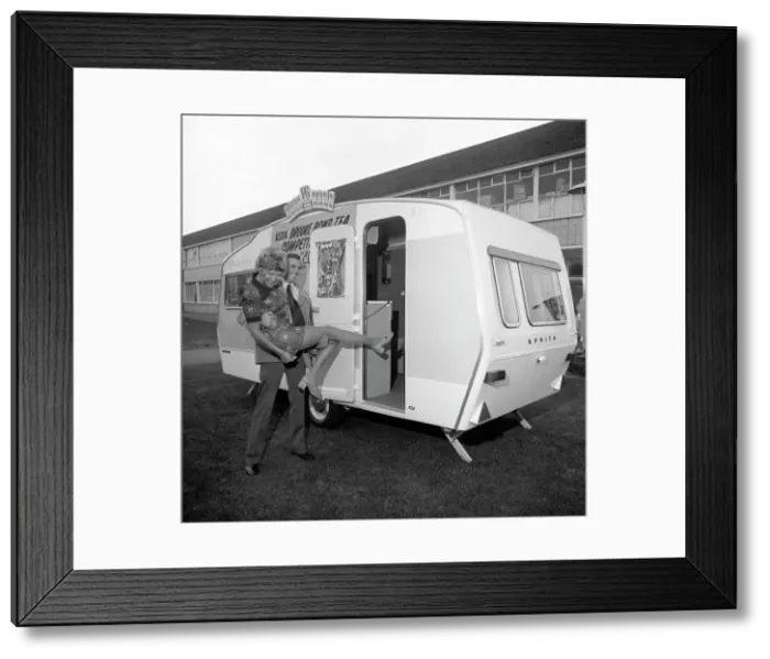 Framed Print : Caravan winners, Rotherham, South Yorkshire, 1972. Artist: Michael Walters Framed Print : Caravan winners, Rotherham, South Yorkshire, 1972. Artist: Michael Walters