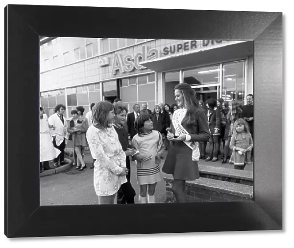 Miss Great Britain at Asda, Rotherham, South Yorkshire, 1972. Artist: Michael Walters