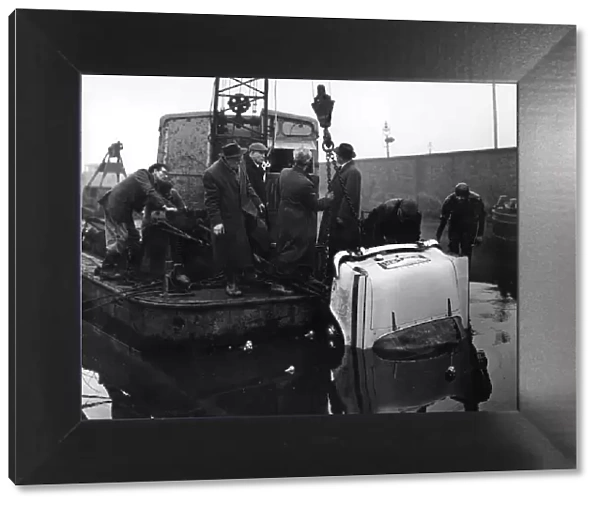 Sunbeam Rapier car accident, Kilnhurst, South Yorkshire, 1964. Artist: Michael Walters