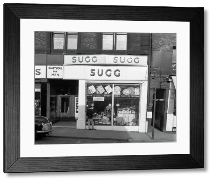 Framed Print : Suggs, Castle Street branch, Sheffield, South Yorkshire, 1963. Artist: Michael Walters Framed Print : Suggs, Castle Street branch, Sheffield, South Yorkshire, 1963. Artist: Michael Walters