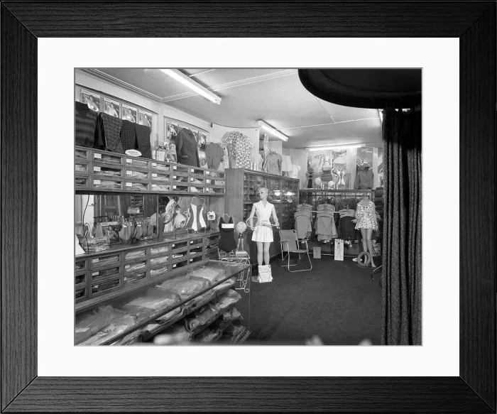 Framed Print : Sports shop interior, Sheffield, South Yorkshire, 1961. Artist: Michael Walters Framed Print : Sports shop interior, Sheffield, South Yorkshire, 1961. Artist: Michael Walters