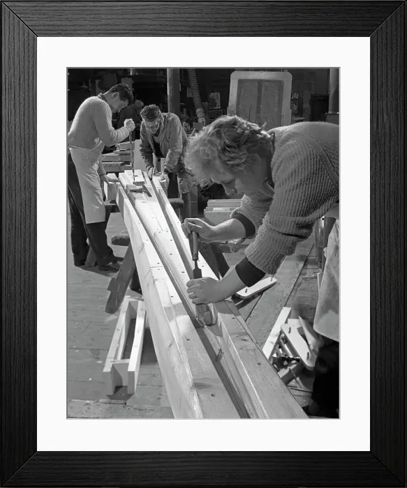 Framed Print : Pattern making for a rail junction, Stanley Works, Sheffield, South Yorkshire, 1964 Framed Print : Pattern making for a rail junction, Stanley Works, Sheffield, South Yorkshire, 1964