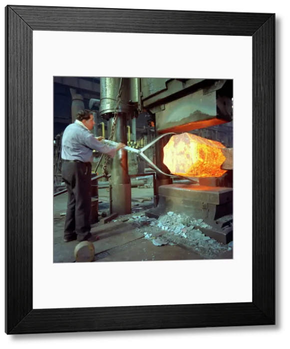 Framed Print : A 1500 ton steel press, Sheffield, South Yorkshire, 1970. Artist: Michael Walters Framed Print : A 1500 ton steel press, Sheffield, South Yorkshire, 1970. Artist: Michael Walters