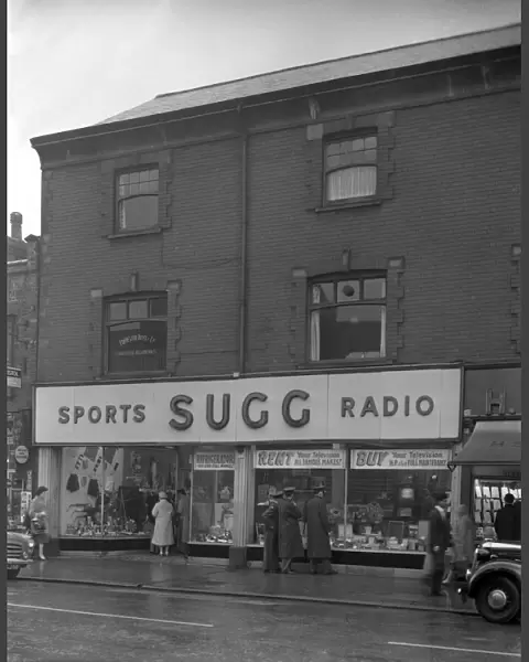 Sugg Sports and Radio, High Street, Scunthorpe, Lincolnshire, 1960