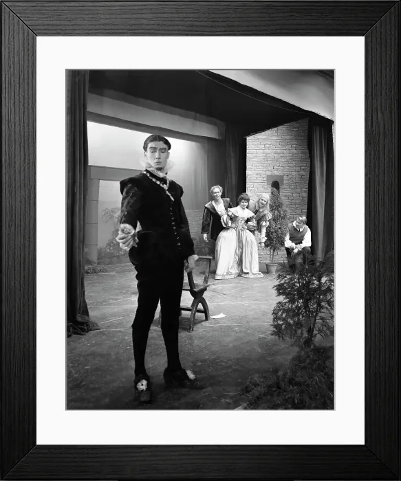Framed Print : Production of Shakespeares Twelfth Night, Worksop College, Derbyshire, 1960. Artist Framed Print : Production of Shakespeares Twelfth Night, Worksop College, Derbyshire, 1960. Artist