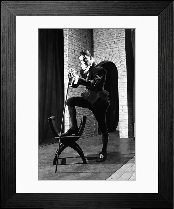 Framed Print : Character from a production of Shakespeares Twelfth Night, Worksop College, Derbyshire, 1960 Framed Print : Character from a production of Shakespeares Twelfth Night, Worksop College, Derbyshire, 1960