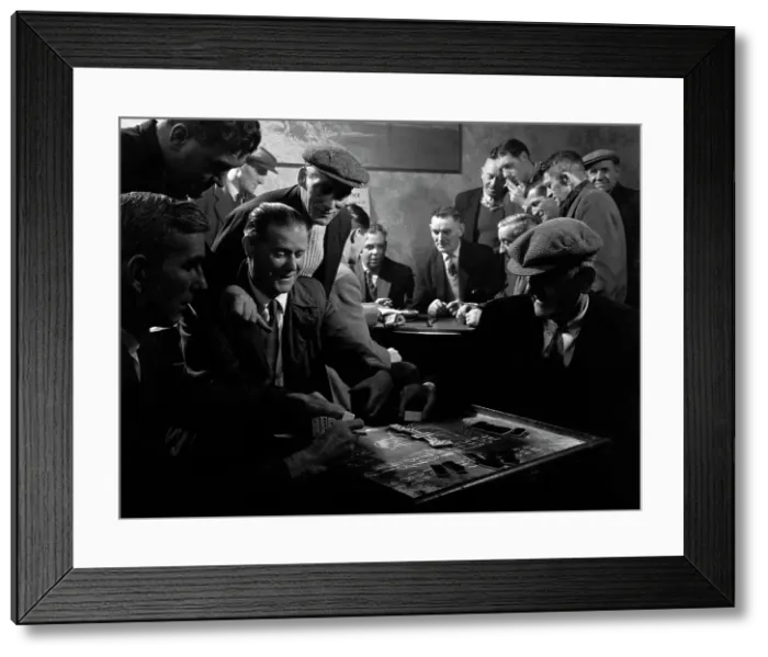 Framed Print : Miners socialising at the miners welfare club, Horden Colliery, Sunderland, Tyne and Wear, 1964 Framed Print : Miners socialising at the miners welfare club, Horden Colliery, Sunderland, Tyne and Wear, 1964
