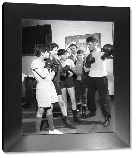 Boxing training at Horden Colliery gym, Sunderland, Tyne and Wear, 1964. Artist