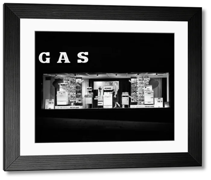 Framed Print : East Midlands Gas Board shop window display, Commercial Street, Sheffield, South Yorkshire, 1961 Framed Print : East Midlands Gas Board shop window display, Commercial Street, Sheffield, South Yorkshire, 1961