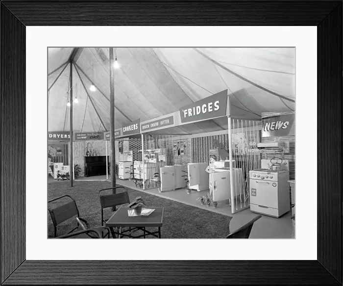 Framed Print : East Midlands Gas Board promotional roadshow, Darfield, near Barnsley, South Yorkshire, 1961 Framed Print : East Midlands Gas Board promotional roadshow, Darfield, near Barnsley, South Yorkshire, 1961