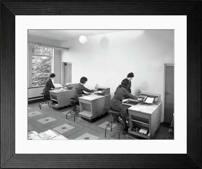 Framed Print : Rank Xerox copiers at British Steel, 1962. Artist: Michael Walters Framed Print : Rank Xerox copiers at British Steel, 1962. Artist: Michael Walters