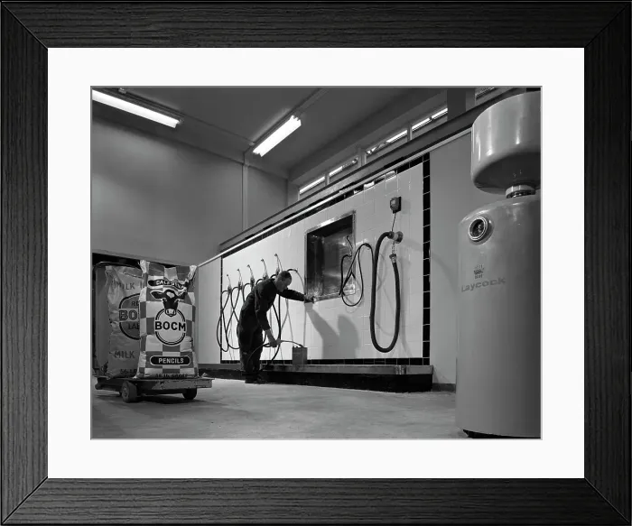 Framed Print : Laycock lubrication plant at BOCM Animal feeds, Selby, North Yorkshire, 1962. Artist Framed Print : Laycock lubrication plant at BOCM Animal feeds, Selby, North Yorkshire, 1962. Artist