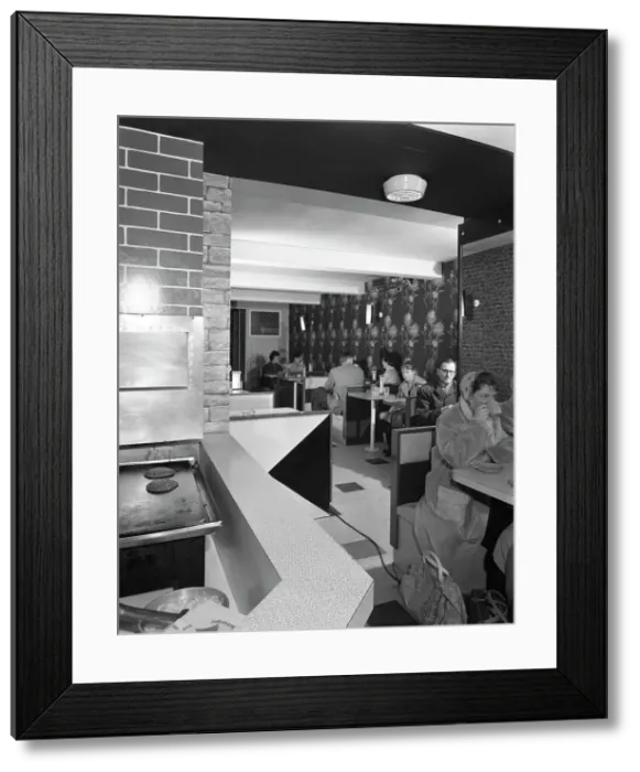 Framed Print : New Wimpy Bar, Barnsley, South Yorkshire, 1960. Artist: Michael Walters Framed Print : New Wimpy Bar, Barnsley, South Yorkshire, 1960. Artist: Michael Walters