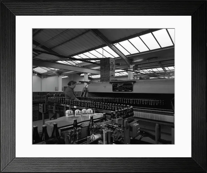 Framed Print : Bottling beer at Ward & Sons bottling plant, Swinton, South Yorkshire, 1961. Artist Framed Print : Bottling beer at Ward & Sons bottling plant, Swinton, South Yorkshire, 1961. Artist