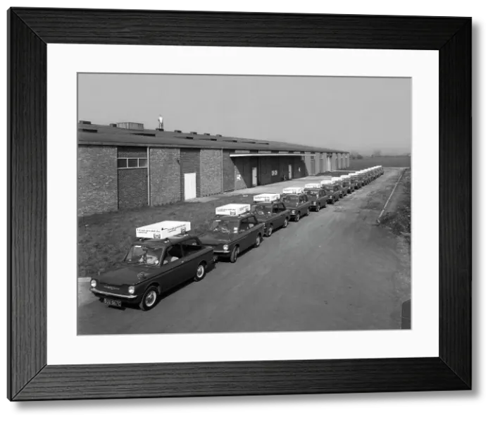 Framed Print : A fleet of 1965 Hillman Imps, Selby, North Yorkshire, 1965. Artist: Michael Walters Framed Print : A fleet of 1965 Hillman Imps, Selby, North Yorkshire, 1965. Artist: Michael Walters
