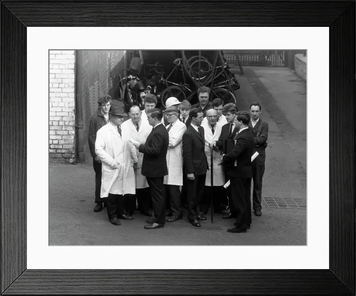 Framed Print : Industrial relations, Swinton, South Yorkshire, 1966. Artist: Michael Walters Framed Print : Industrial relations, Swinton, South Yorkshire, 1966. Artist: Michael Walters