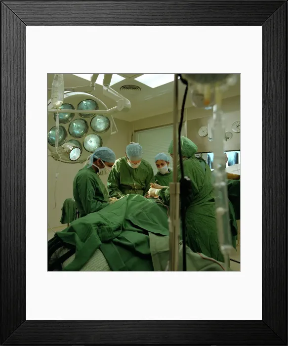 Framed Print : Hospital operating theatre, Royal Masonic Hospital, Hammersmith, London, 1980. Artist Framed Print : Hospital operating theatre, Royal Masonic Hospital, Hammersmith, London, 1980. Artist