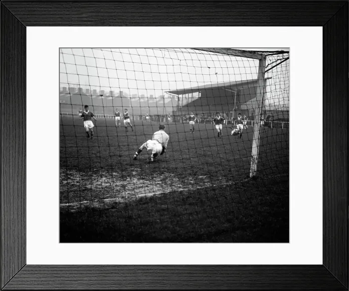 Framed Print : Football match, Horden, County Durham, 1963. Artist: Michael Walters Framed Print : Football match, Horden, County Durham, 1963. Artist: Michael Walters
