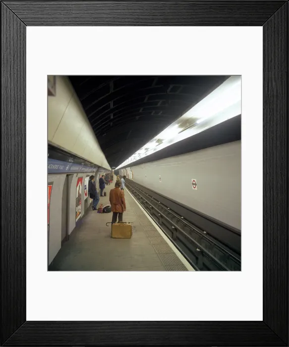 Framed Print : Blackhorse Road tube station on the Victoria Line, London, 1974. Artist: Michael Walters Framed Print : Blackhorse Road tube station on the Victoria Line, London, 1974. Artist: Michael Walters