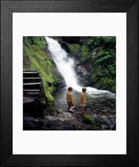 Framed Print : Two children at a pool, Dolgoch falls, Tal-y-llyn Valley, Snowdonia National Park, Wales, 1969 Framed Print : Two children at a pool, Dolgoch falls, Tal-y-llyn Valley, Snowdonia National Park, Wales, 1969