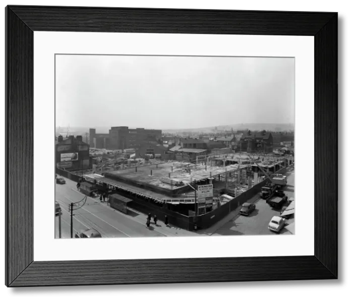 Framed Print : Atkinsons department store under construction, the Moor, Sheffield, South Yorkshire, 1959 Framed Print : Atkinsons department store under construction, the Moor, Sheffield, South Yorkshire, 1959