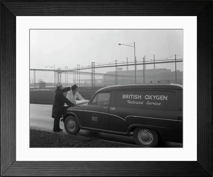 Framed Print : British Oxygen van at the Park Gate Iron and Steel Company, Rotherham, South Yorkshire, 1964 Framed Print : British Oxygen van at the Park Gate Iron and Steel Company, Rotherham, South Yorkshire, 1964