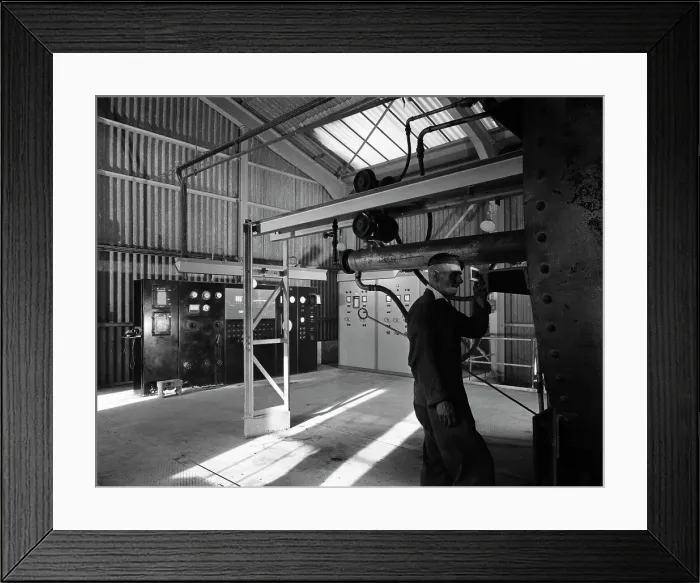 Framed Print : Central control area of the dolomite plant, Steetley, Nottinghamshire, 1963. Artist Framed Print : Central control area of the dolomite plant, Steetley, Nottinghamshire, 1963. Artist