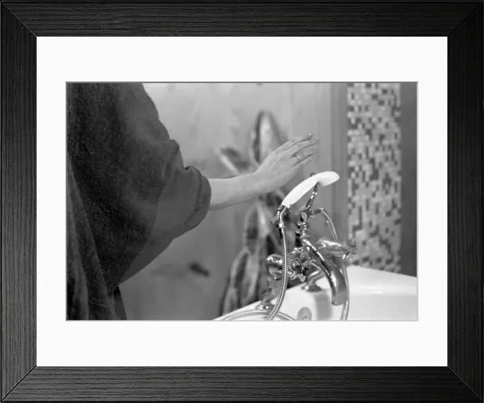 Framed Print : Flowmaster taps advert, 1963. Artist: Michael Walters Framed Print : Flowmaster taps advert, 1963. Artist: Michael Walters