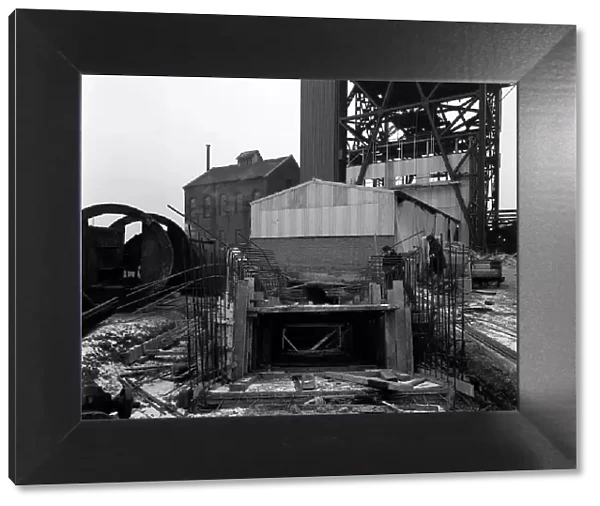 Refurbishment work, Mosley Common Colliery, Lancashire, 1963. Artist: Michael Walters