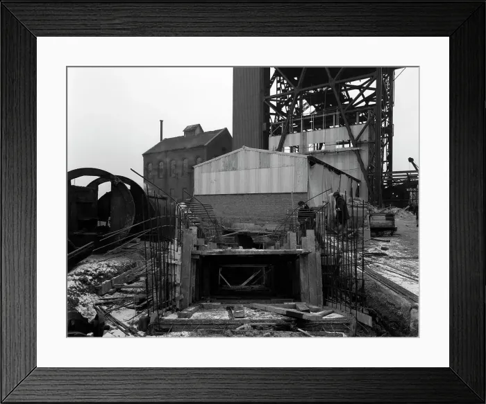 Framed Print : Refurbishment work, Mosley Common Colliery, Lancashire, 1963. Artist: Michael Walters Framed Print : Refurbishment work, Mosley Common Colliery, Lancashire, 1963. Artist: Michael Walters