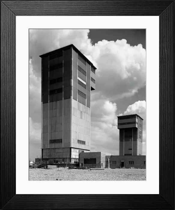 Framed Print : The downcast koepe tower at Cotgrave Colliery, Nottinghamshire, 1963 Framed Print : The downcast koepe tower at Cotgrave Colliery, Nottinghamshire, 1963