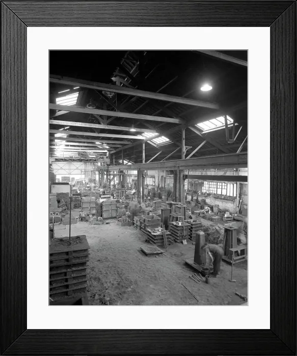 Framed Print : General view of the foundry, AT Green & Sons Ltd, South Yorkshire, Rotherham, 1963 Framed Print : General view of the foundry, AT Green & Sons Ltd, South Yorkshire, Rotherham, 1963