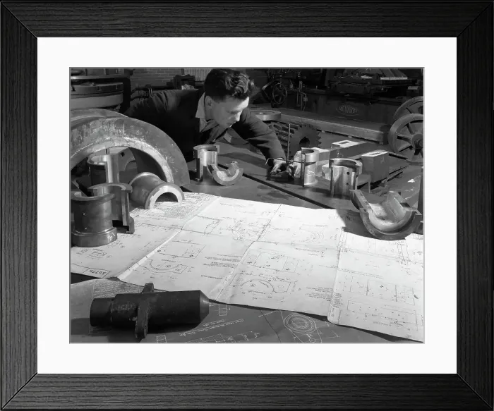 Framed Print : Checking finished castings at AT Green & Sons Ltd foundry, Rotherham, South Yorkshire, 1963 Framed Print : Checking finished castings at AT Green & Sons Ltd foundry, Rotherham, South Yorkshire, 1963