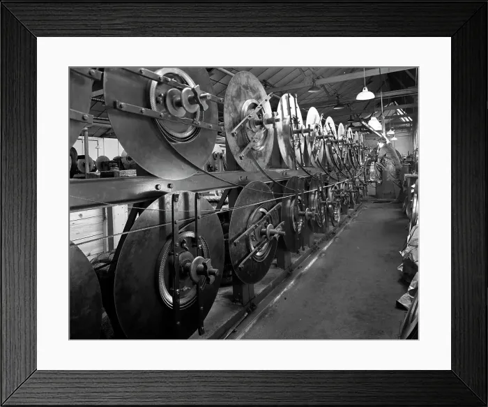 Framed Print : Continuous bandsaw blades, Slack Sellers & Co Ltd, Sheffield, South Yorkshire, 1963 Framed Print : Continuous bandsaw blades, Slack Sellers & Co Ltd, Sheffield, South Yorkshire, 1963