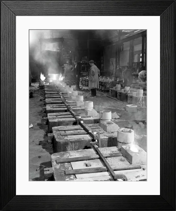 Framed Print : Pouring small castings, Edgar Allen Steel Co, Sheffield, South Yorkshire, 1963. Artist Framed Print : Pouring small castings, Edgar Allen Steel Co, Sheffield, South Yorkshire, 1963. Artist