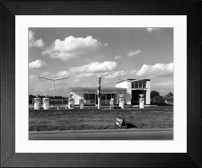 Framed Print : Cleveland Petrol Station, Marr, South Yorkshire, 1963. Artist: Michael Walters Framed Print : Cleveland Petrol Station, Marr, South Yorkshire, 1963. Artist: Michael Walters