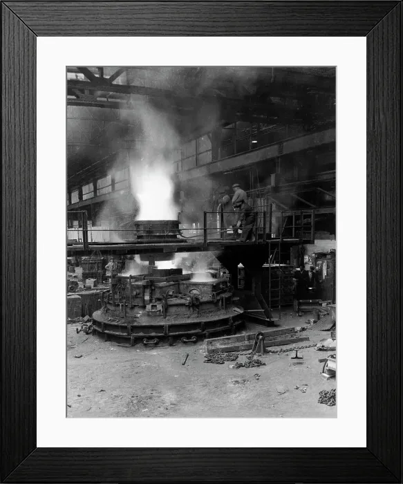 Framed Print : Casting a pole magnet, the Edgar Allen Steel Co, Sheffield, South Yorkshire, 1963 Framed Print : Casting a pole magnet, the Edgar Allen Steel Co, Sheffield, South Yorkshire, 1963